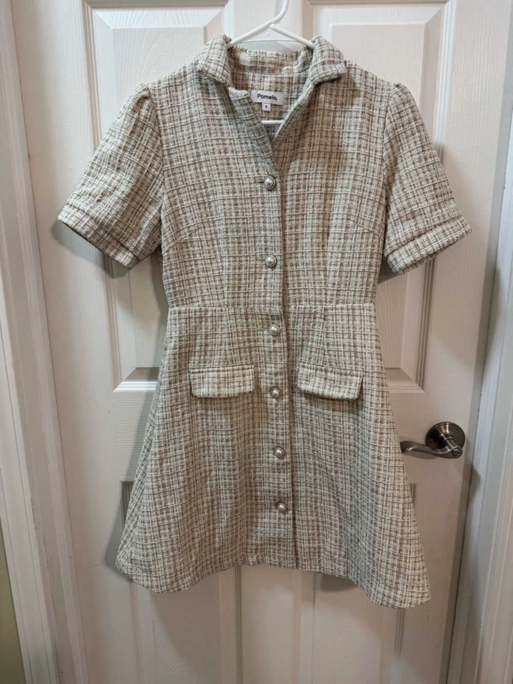 Pomelo Pocket Detailed Mini Dress - Beige
Size small - Picture 7 of 13